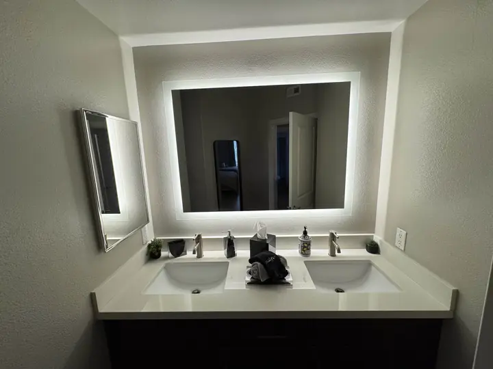 Westwood Airbnb, bathroom vanity